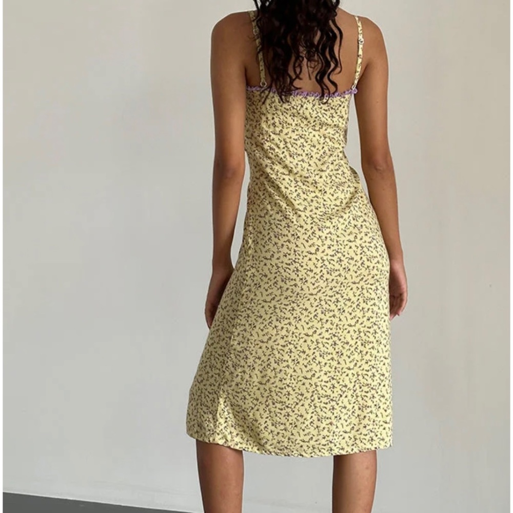 Motel rocks isaure yellow midi dress size xs - Picture 5 of 7